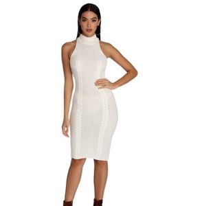 Windsor Ivory Sweater Dress 